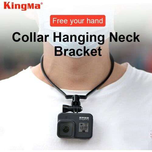 KingMa Go Pro Accessory Collar Hanging Neck Bracket For GoPro/DJI OSMO Action/Insta 360/Smartphone Shooting Video Holder