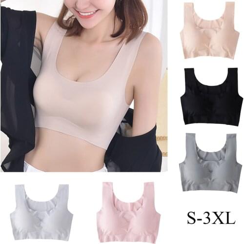 Sleep Bra Gather Seamless Large Size Shockproof Vest Yoga Sports Underwear Women Bralette Top Wire Free Bra See Through Bra