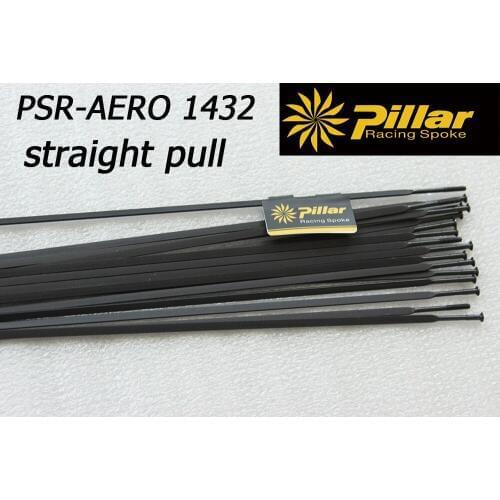 Pillar PSR Aero 1432 Straight Pull 6.5g Pcs Flat Spokes Carbon Wheels Racing Spoke
