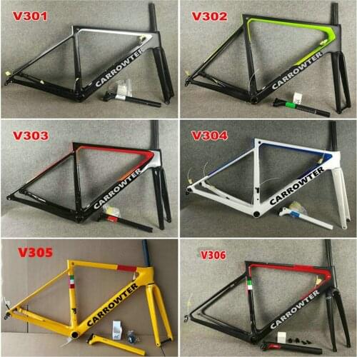T1100 UD Carrowter V3Rs Disc Carbon Road Frame Disk Bicycle Frameset with XS-S-M-L 6 Colors for your selection