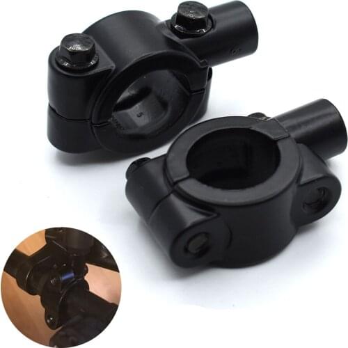 For Kawasaki Yamaha Honda Motorcycle Aluminum Universal Accessories Bike 7/8" Handlebar Rearview mirror Adapter 8mm/10mm Thread