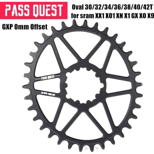 GXP Bike chainring oval 30/32/34/36/38/40/42T 0mm Offset MTB Mountain Bicycle Chainwheel for Sram NX XX1 XO X9 single disc tray