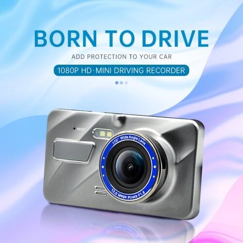 1080 powerful HD driving recorder quality 12.0 mega pixels F1.8 camera 170 wide angle loop recording touch sensing Video camer