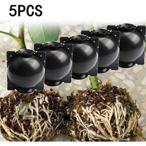 1/5Pcs Plant Rooting Ball Grafting Rooting Growing Box Breeding Case for Garden Plant High-pressure Propagation Box Sapling