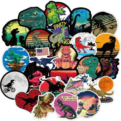 10/30/50PCS Cartoon Cute Dinosaur World Body Graffiti Stickers Scooter Laptop Waterproof Guitar Decoration Stickers Wholesale