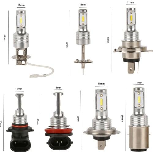 2 PCS H7 LED Fog Light Bulbs H1,H3, H4,H6,9005,H8 Car Headlights Car Fog Light 6000K White Running Light 20W/Bulb Car Light