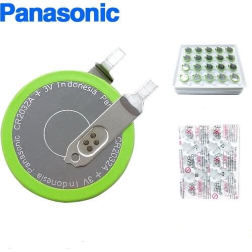 2pcs/lot Panasonic CR2032A 3V car tire pressure battery high temperature resistant button coin batteries cell CR2032A/FAN