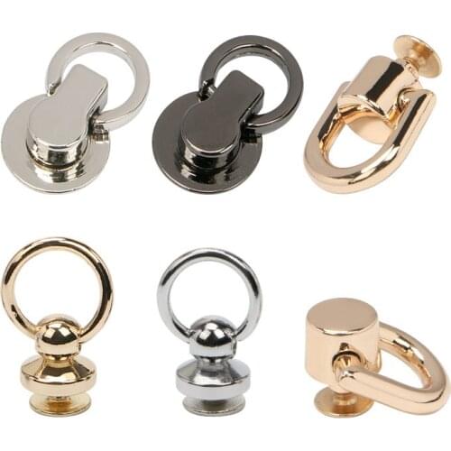 20Pcs 4 Styles Screws Round Head Solid Nail Leather Screw Rivet Bags Decoration Chain no hook bag modification DIY Accessories