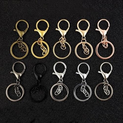 5pcs Lobster Clasps Swivel Trigger Clips Snap Hooks Bag Keychain Waist Buckle Key Ring Keys Pendants Holders Metal Key Chains