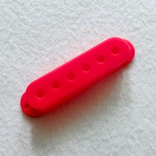 Free shipping 6pcs/Pack red color single coil guitar pickup cover 52mm guitar pickup covers