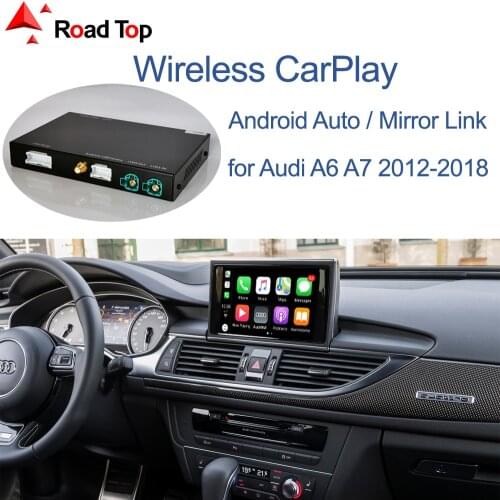 Wireless Apple CarPlay Android Auto Interface for Audi A6 A7 2012-2018, with Mirror Link AirPlay Car Play Functions