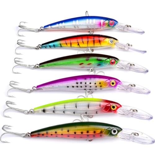 Minnow Fishing Lure Hard Bait 165mm/33.4g deep dive Wobbler Crankbait Hook 3D eye laser Sinking Sea fishing Bait Isca Artificial