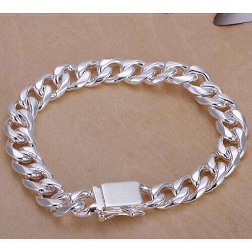 Bracelet 925-sterling-silver Bracelet Silver Trendy Jewelry Bracelet Mens Jewelry Wholesale Free Shipping skoo LH037