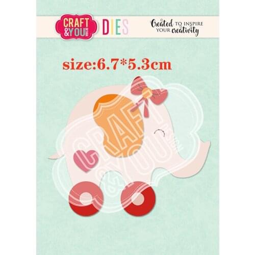 CH 2021 New Arrival Presell Cartoon elephant Metal Cutting Dies For Scrapbooking DIY Cards Stencil Paper Craft Handmade Album