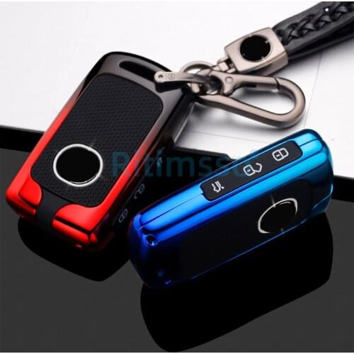 Alloy Car Key Case Cover For Mazda 3 Alexa CX5 CX8 CX4 2019 2020 Smart Remote Car Key Accessories Holder Shell Car-Styling