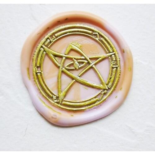 Cthulhu Mythos Sign Wax Seal Stamp,Elder Sign Retro Wood Stamp Sealing Wax stamp Seal Stamp Wedding Decorative seals stamp