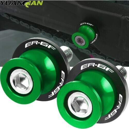 For KAWASAKI ER6F ER6 F ER6N E R6N 2009 2010 2011 2012 2013 2014-2017 Motorcycle accessories Swingarm Spools slider stand screws