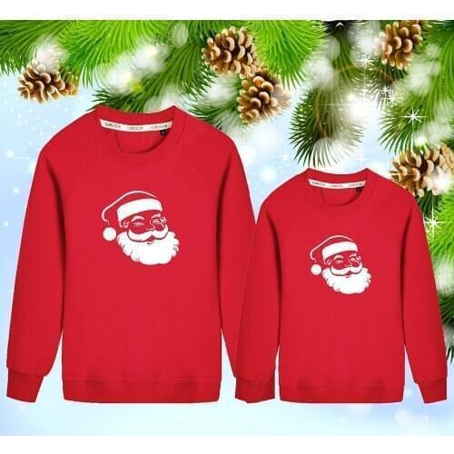 Santa Claus Fluorescent Luminous Mens Hoodies Unisex Tops Casual Coat Christmas Long sleeve Solid Color Children Sweatshirt