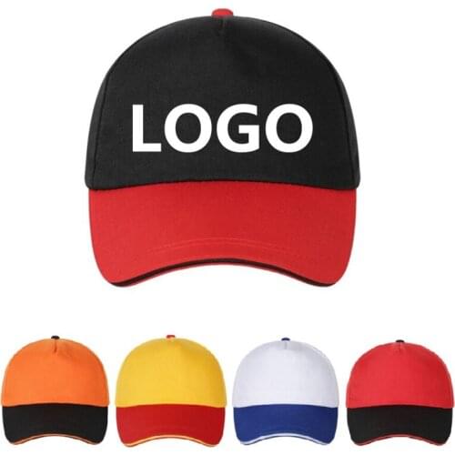 ZHOUDUN001 New Print Promotion Advertise Logo Hats Adult Casual Patchwork Baseball Caps Customized DIY logo Trucker Snapback Hat