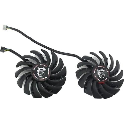 2pcs/Set 90MM(85MM) RTX2060 RTX2060S GPU Cooler Graphics Card Fan PLD09210S12HH For MSI RTX2060/2060S GAMING Z/X Video Cooling