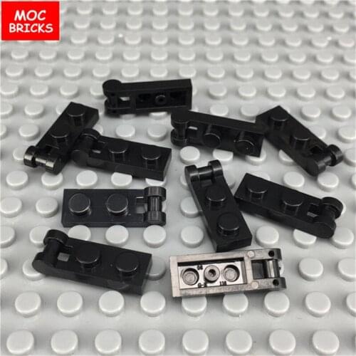 10pcs/lot MOC Bricks Plate Modified 1 x 2 with Handle on End -Closed Ends fit with 60478 DIY Building Blocks Toys for kids gifts