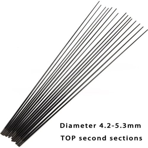 Tip stick rocky fishing rod diameter 4.2-5.3mm top two sections 5pcs spare segment carbon stick