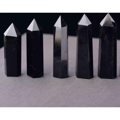 Natuurlijke Mooie Obsidiaan Crystal Punt Healing 80 Mm