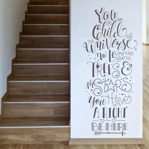 New Inspirational Wall Decal For Baby Bedroom Creative Girl Room Wall Decor Stickers Quotes Art Vinyl Removable Wallpapers LC282