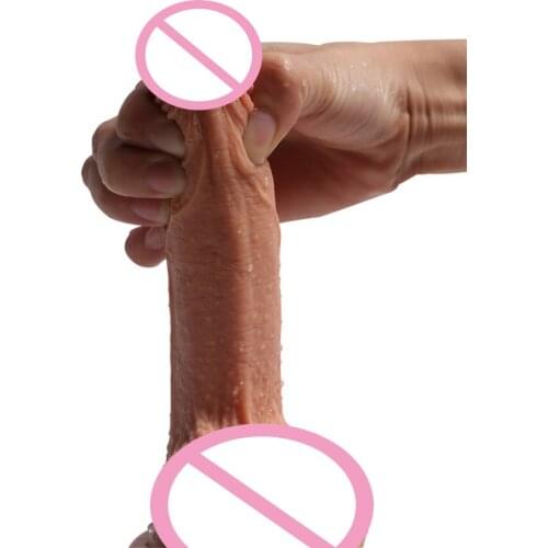 Mlsice New Soft Double silicone Dildo Realiste Flexible Penis Dick Adult Male Artificial Penis Sex Toys for Woman Fake Dicks