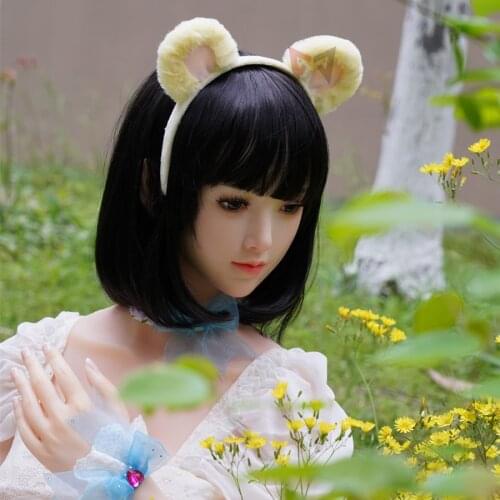 New Lolita Hairbands Hand Made Bear Ears Yellow Color Hairhoop For Stage Game Party Costume Accessories