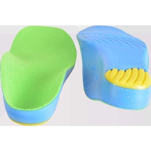 2 pair/lot Kids Hallux valgus O/X leg orthopedic Insoles for Children Flat Foot Arch Support Orthotic Pads Correction Insole