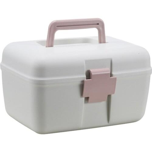 Plastic First Aid Kit Family Medical Box Household Medicine Storage Box Organizer Portable Drug Holder Medicine Cabinet Chest
