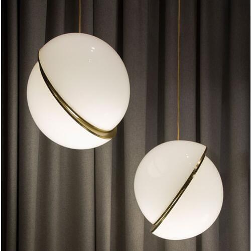 Modern design glass ball led hang lamp for living room bedroom loft decor Nordic industrial pendant light hanging light fixtures