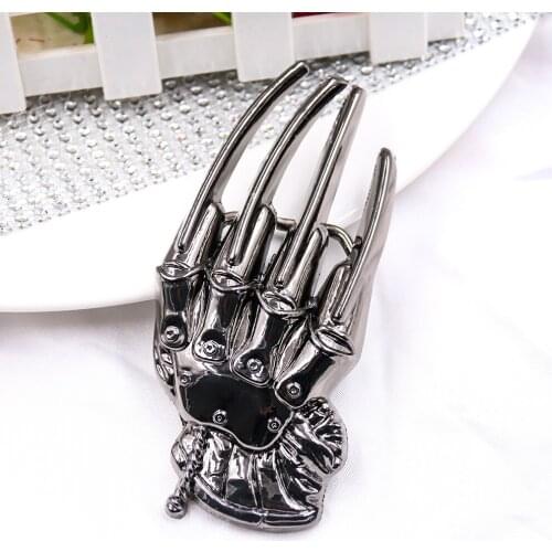 Skeleton Hand Belt Buckle Heavy Metal Rock Knight Buckle Belt DIY Homemade Handmade Waistband Components Jeans Accessories