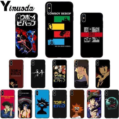 Yinuoda Cowboy Bebop See You Space TPU Soft Silicone Phone Case Cover for iPhone 5 5Sx 6 7 7plus 8 8Plus X XS MAX XR