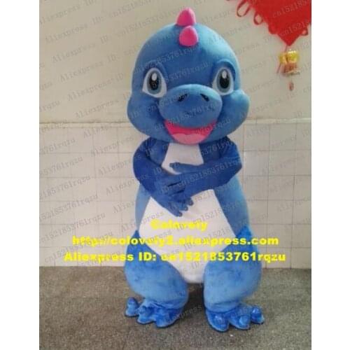 Blue Dinosaur Dino Stegosaurus Tyrannosaurus Mascot Costume Adult Character Commemorate Souvenir Can Wear Wearable zz6262