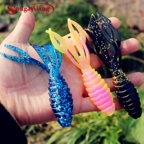 Sougayilang 6Pcs Fishing Lure 14g Soft Bait Lures Rubber Wobblers Fake Fishing Bait for Saltwater Freshwater Fishing Accessories