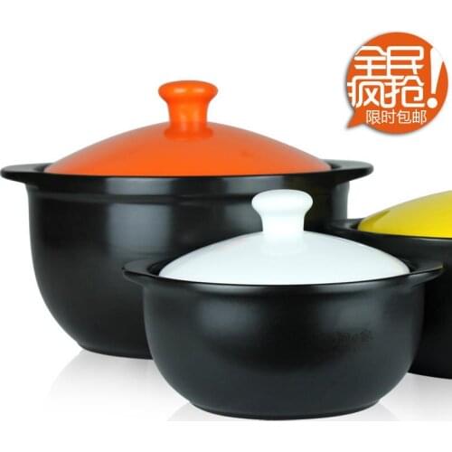 Super heat resistant casserole ceramic pot casserole soup pot soup stew pot round Korean pot