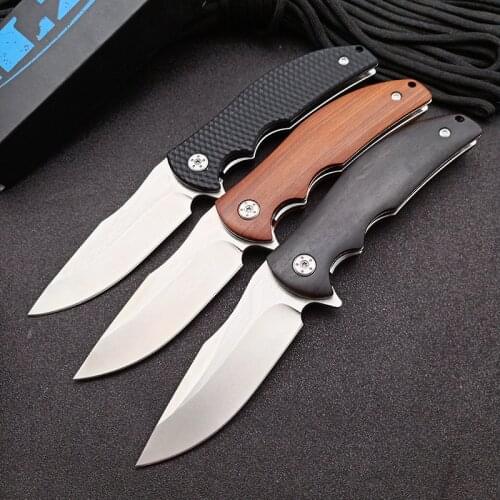 ZT 0606 Tactical Pocket Folding Knife 440C Blade, Material G10 / Wood Outdoor Rescue Camp Set Hunting Survival Multi-tool EDC