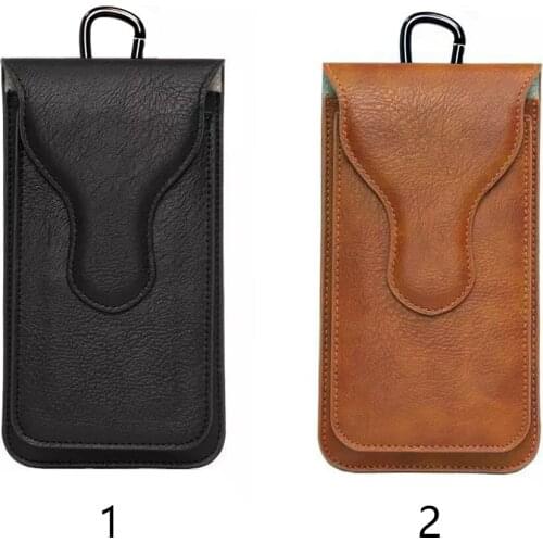 Vertical Protective Cases Phone Storage Artificial Leather Belt Hook Loop Pouch Fashion Wallet Waist Bag