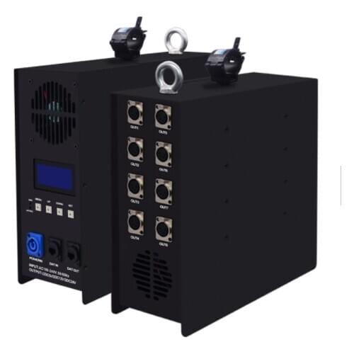 Built-in Power Supply DC5V-24V Artnet Eternet to SPI/DMX pixel led light controller Output 8 channels For WS2811 WS2812B