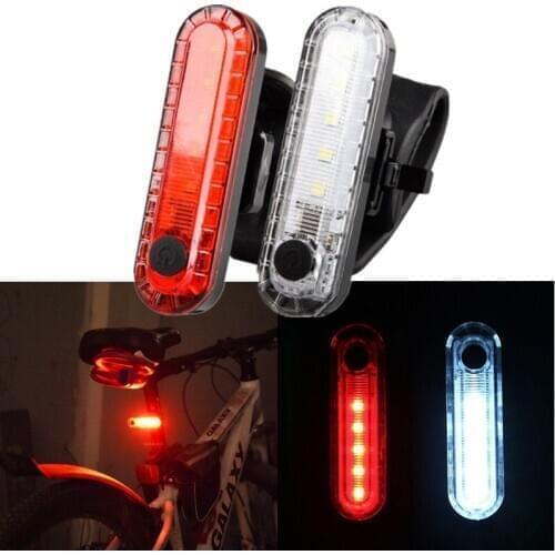 Bike Bicycle USB Charging Tail Light Highlight Waterproof Bicycle Taillight Accessory Warning Light Bicycle Accessories