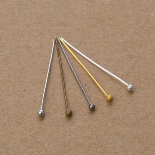 0.5x20/25/30/40/50mm 200pcs Copper Ball Head Pins Needles For Jewelry Making Necklace Bracelet DIY Jewelry Findings