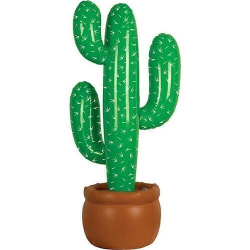 50pcs Inflatable Cactus Wild West Mexican Hawaiian Party Decoration Tropical Plants Stage Party Beach Decor 95cm ZA5281