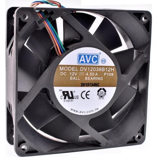 Brand new original DV12038B12H 12cm 120mm fan 12038 120x120x38mm DC12V 4.50A Large air volume server supercharged cooling fan