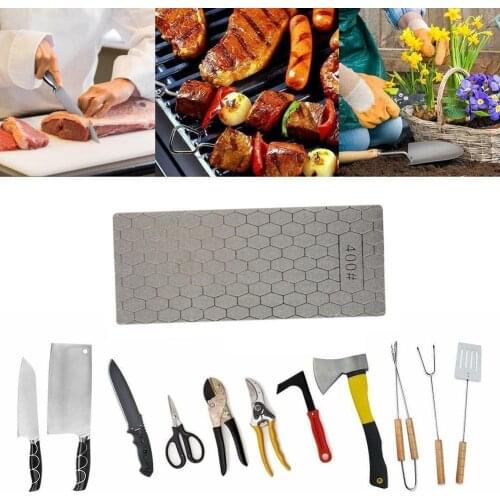 Diamond Knife Sharpening Stone 400# 1000# 600# Knife Grindstone Ultra-thin Cutter Whetstone Honeycomb Tool Sharpene E8H1