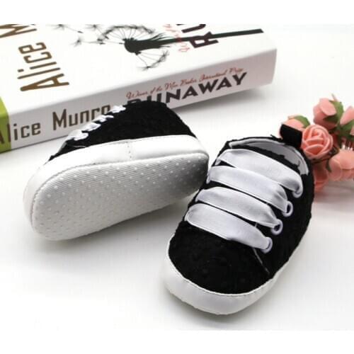 Baby Canvas Classic Sports Sneakers Newborn Baby Boys Girls Print Star First Walkers Shoes Infant Toddler Anti-slip Baby Shoes