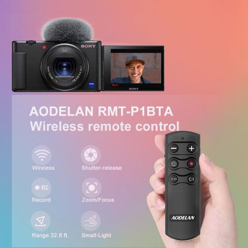AODELAN Camera Remote Control Shutter Release for Sony FX3, a6400, a6600, a7C, a7III, a7RIV, a9, a9 II; Replace Sony RMT-P1BT