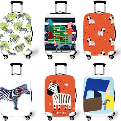 Elastic Luggage Protective Cover Case For Suitcase Protective Cover Trolley Cases Covers 3DTravel Accessories Horse Pattern G111