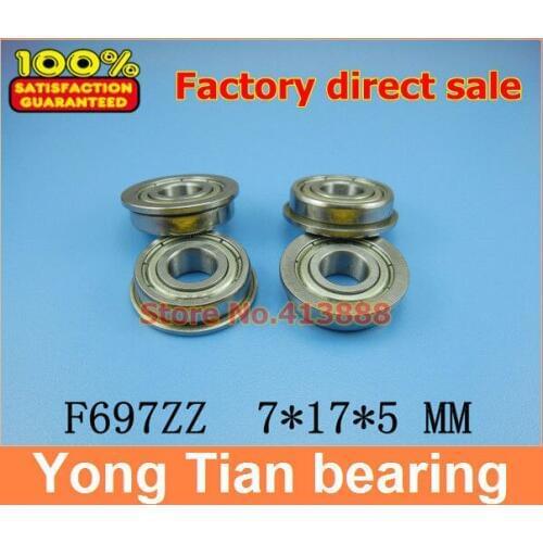 F697 SF697-ZZ SF697ZZ F697-2Z SSF697ZZ F619/7ZZ Flanged Flange Deep Groove Ball Bearings High Quality 7*17*19*5*1.2 mm